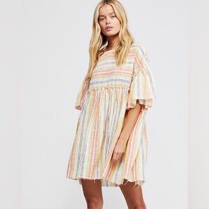 Free People Summer Nights Striped Tunic